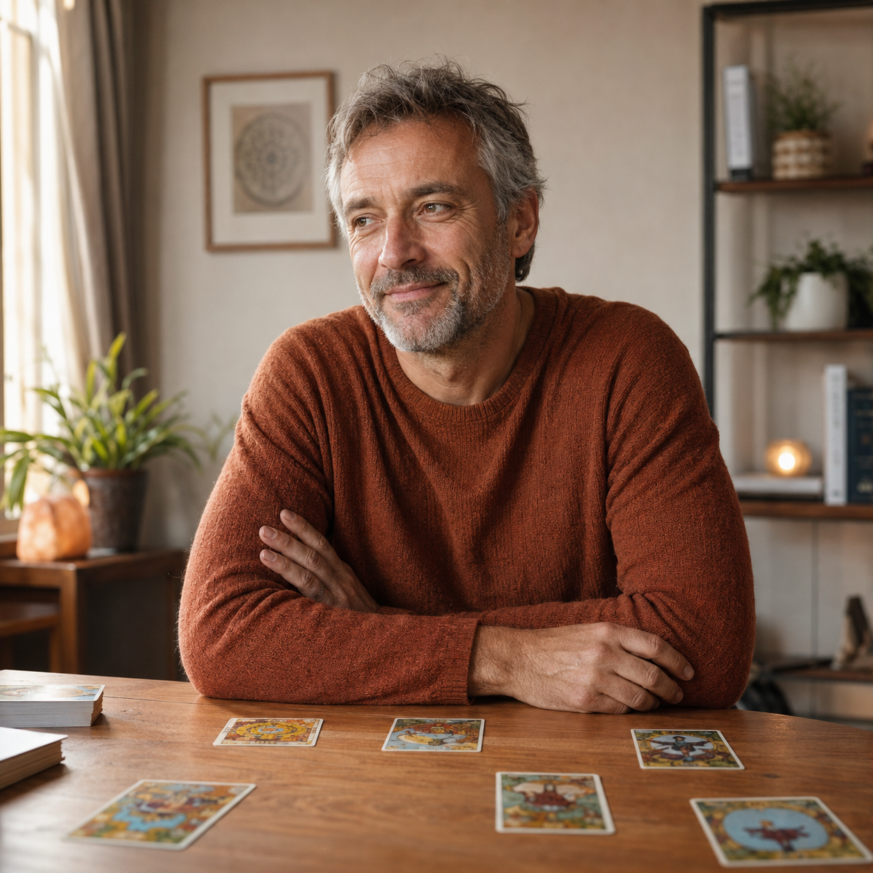 Fin d'une séance de constellation systémique avec le Tarot.